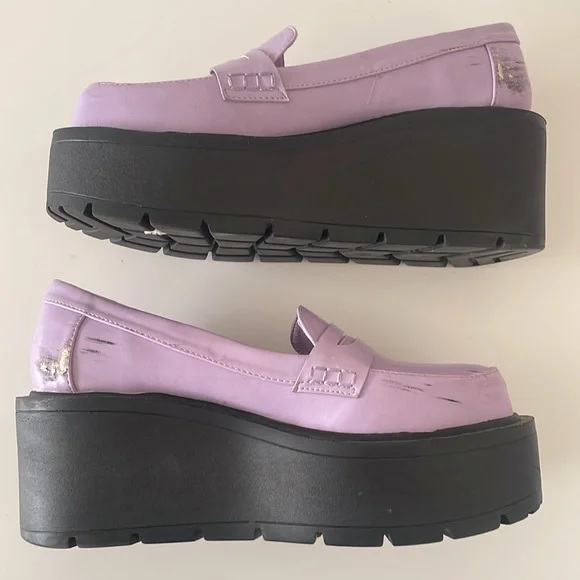 Lilac Paradise Platform Oxfords - Picture 5 of 6